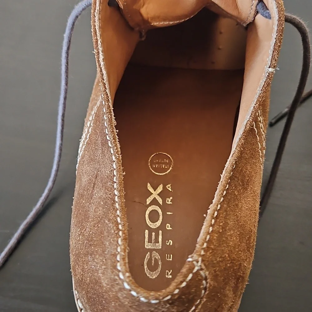 Goex Mens Suede Lace Up Shoes, Size 42 1/2 (US 9 1/2)